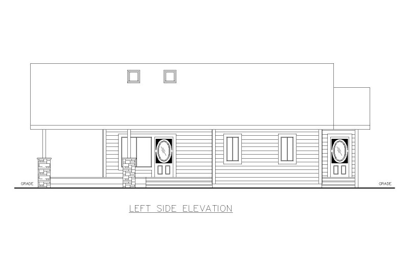 Dream House Plan - Exterior - Other Elevation for Bungalow House Plan #117-1067 - 2 bed, 2 bath