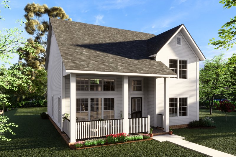 Home Plan - Exterior - Other Elevation 2 for Cottage House Plan #513-2228 - 4 bed, 2.5 bath