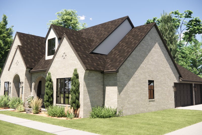 Dream House Plan - Exterior - Front Elevation 5 for European House Plan #1098-11 - 3 bed, 2.5 bath
