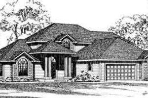 Traditional Exterior - Front Elevation Plan #72-458