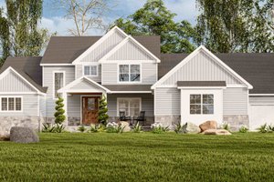 Country Exterior - Front Elevation Plan #1089-22