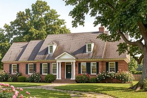 Dream House Plan - Colonial Photo Plan #137-306