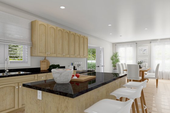 Interior - Kitchen 2 for Traditional House Plan #1060-15 - 4 bed, 3.5 bath
