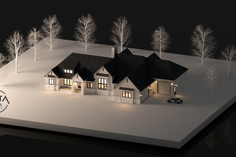 House Blueprint - Exterior - Front Elevation 5 for Country House Plan #1089-37 - 3 bed, 2.5 bath