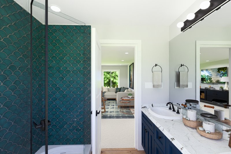 Dream House Plan - Interior - Master Bathroom for Farmhouse House Plan #1060-183 - 1 bed, 1 bath
