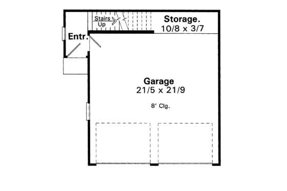 Floor Plan - Main Floor for Traditional House Plan #41-101, 1 bath