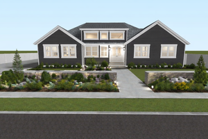 House Blueprint - Exterior - Front Elevation for Farmhouse House Plan #1060-488 - 3 bed, 2 bath