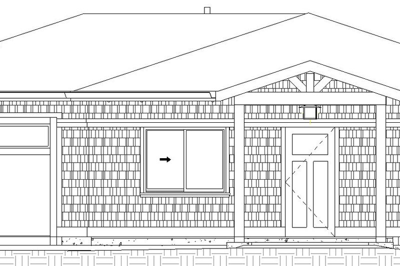 House Blueprint - Exterior - Other Elevation for Craftsman House Plan #895-140 - 2 bed, 2 bath