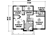 Country Style House Plan - 3 Beds 1 Baths 1700 Sq/Ft Plan #25-4570 