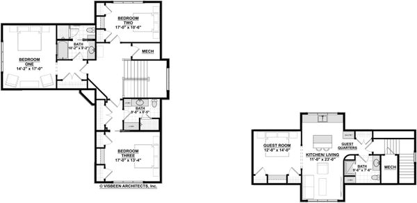 House Blueprint - Craftsman Floor Plan - Upper Floor Plan #928-304