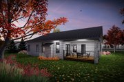 Modern Style House Plan - 3 Beds 2 Baths 1501 Sq/Ft Plan #70-1527 