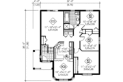 Traditional Style House Plan - 3 Beds 1 Baths 1107 Sq/Ft Plan #25-157 