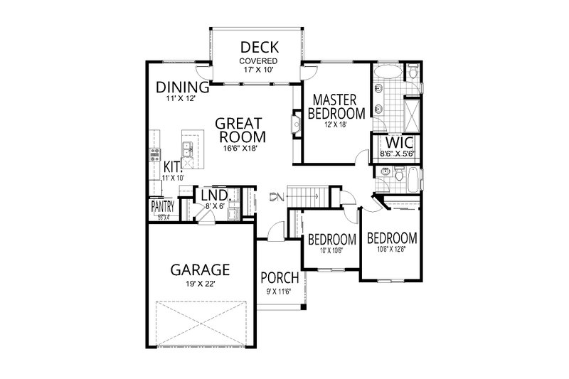 House Design - Floor Plan - Main Floor for Contemporary House Plan #112-284 - 5 bed, 3 bath