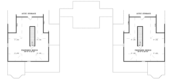 Traditional Floor Plan - Upper Floor Plan #17-2262