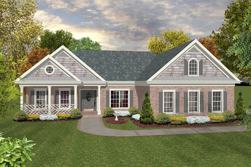 House Plan Design - Traditional, Front Elevation
