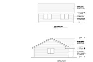 Exterior - Other Elevation 1 for Craftsman House Plan #53-695 - 2 bed, 1 bath