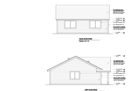 Exterior - Other Elevation 1 for Craftsman House Plan #53-695 - 2 bed, 1 bath