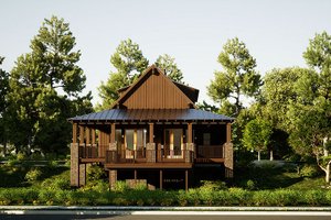 Exterior - Front Elevation 3 for Farmhouse House Plan #17-2359 - 3 bed, 2.5 bath