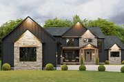 Craftsman Style House Plan - 5 Beds 4 Baths 4728 Sq/Ft Plan #1089-26 Exterior 