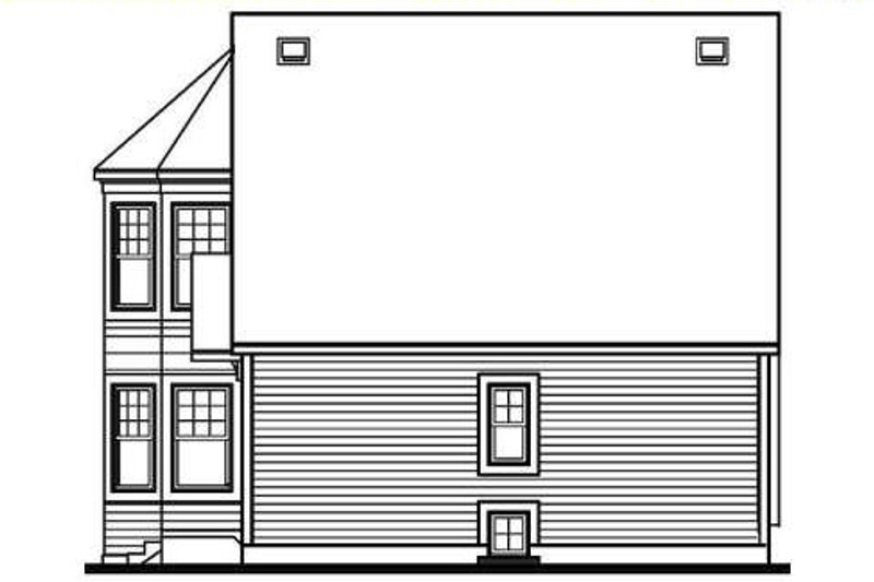 Dream House Plan - Exterior - Rear Elevation for Cottage House Plan #23-505 - 2 bed, 1.5 bath