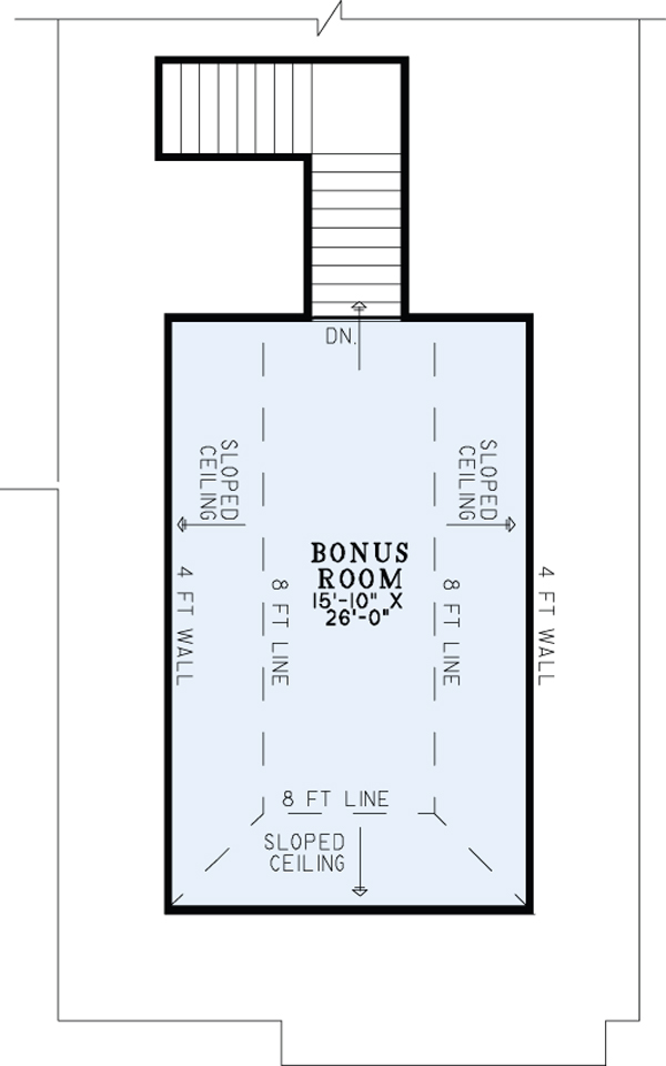 Home Plan - European Floor Plan - Upper Floor Plan #17-2561