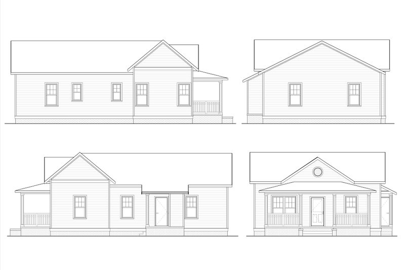 Architectural House Design - Exterior - Other Elevation for Craftsman House Plan #936-19 - 3 bed, 2 bath