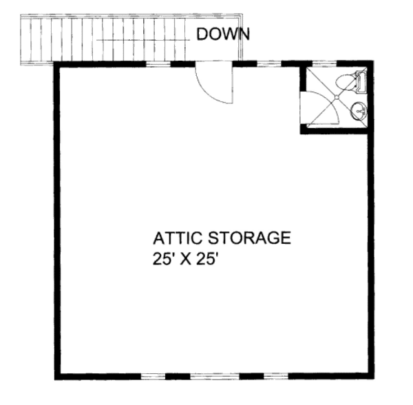 Home Plan - Traditional Floor Plan - Upper Floor Plan #117-707