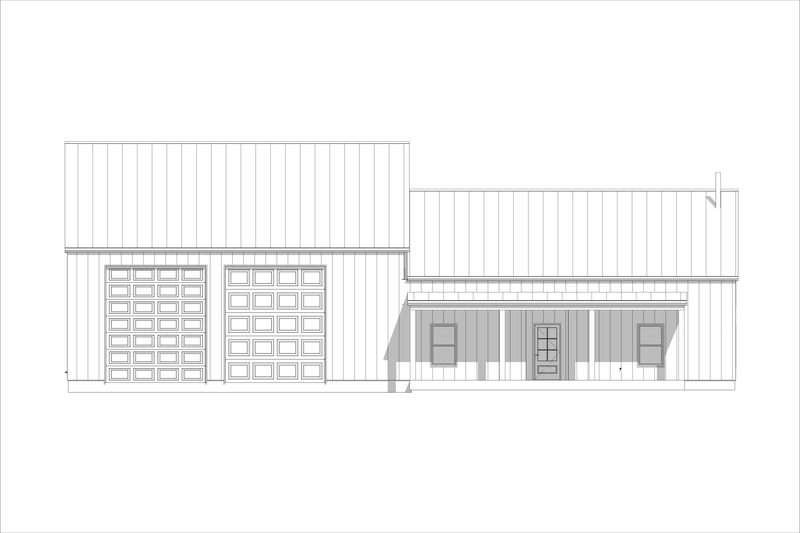 Dream House Plan - Exterior - Front Elevation 3 for Barndominium House Plan #1127-14 - 3 bed, 2.5 bath