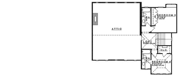Architectural House Design - Craftsman Floor Plan - Upper Floor Plan #935-11