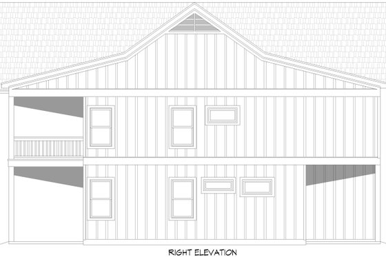 Exterior - Front Elevation 5 for Beach House Plan #932-1110 - 2 bed, 3 bath