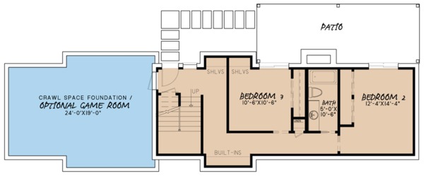 Farmhouse Floor Plan - Lower Floor Plan #923-63