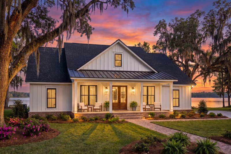 House Plan Design - Exterior - Front Elevation 3 for Farmhouse House Plan #430-442 - 4 bed, 3 bath