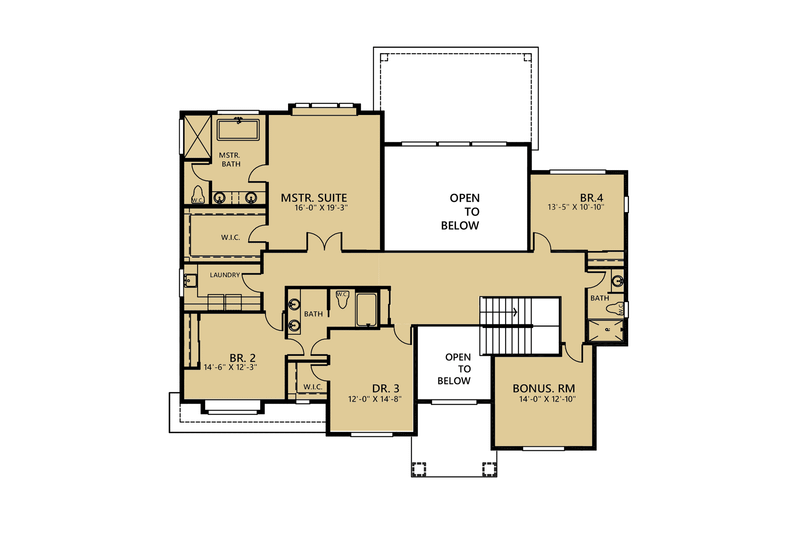 Home Plan - Floor Plan - Upper Floor for Country House Plan #1066-42 - 5 bed, 4.5 bath
