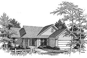 Traditional Exterior - Front Elevation Plan #70-160