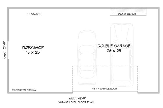Floor Plan - Main Floor for Ranch House Plan #932-728, 0 bath