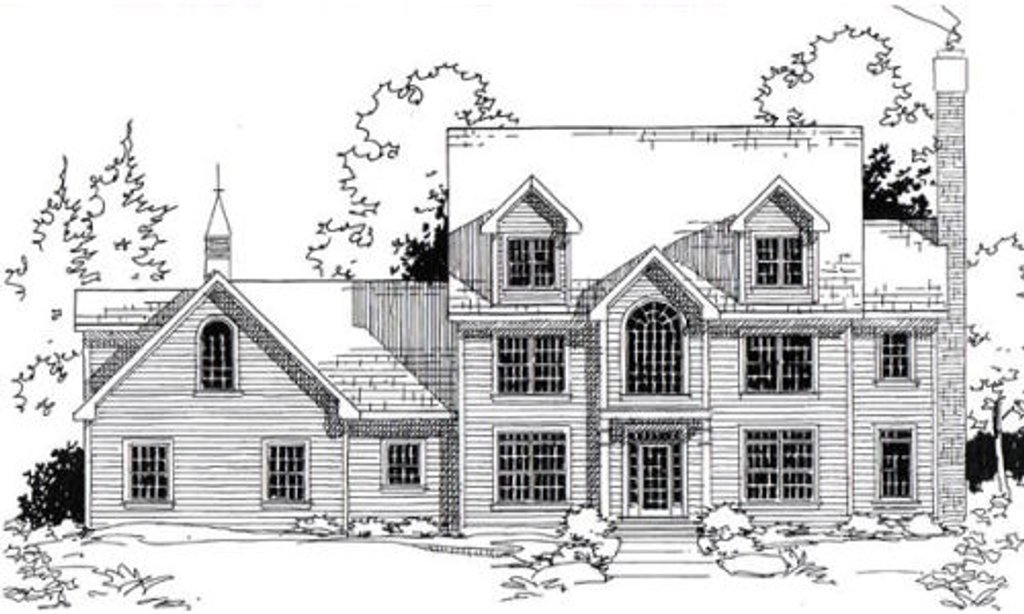  Colonial  Style House  Plan  5 Beds 4 5 Baths 3717 Sq  Ft  