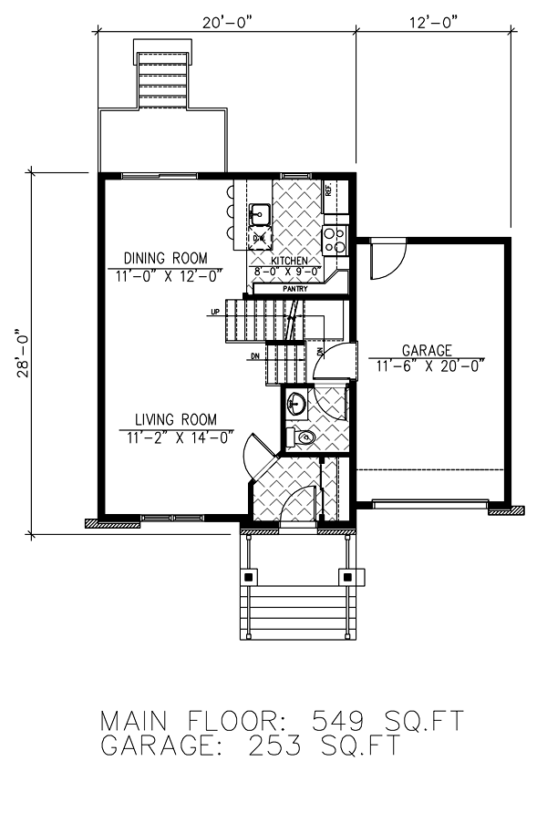 Cottage Floor Plan - Main Floor Plan #138-369