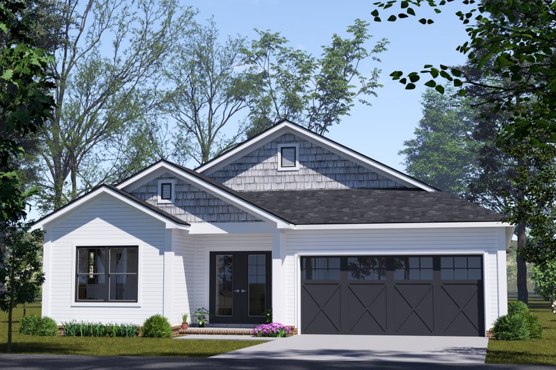 House Blueprint - Cottage Exterior - Front Elevation Plan #513-2347