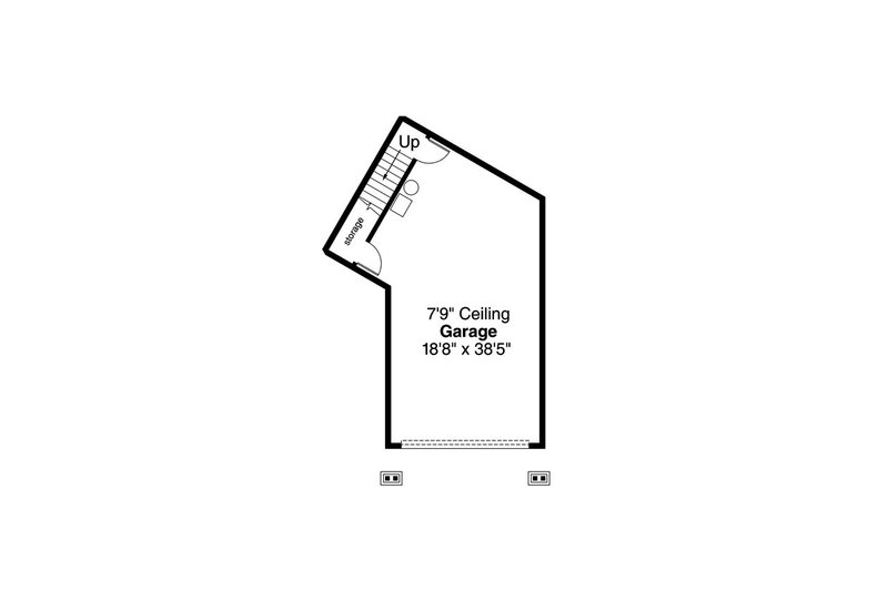 Dream House Plan - Floor Plan - Lower Floor for Craftsman House Plan #124-1092 - 3 bed, 2 bath