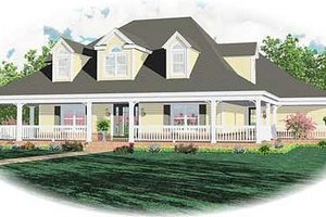 Country Exterior - Front Elevation Plan #81-1456