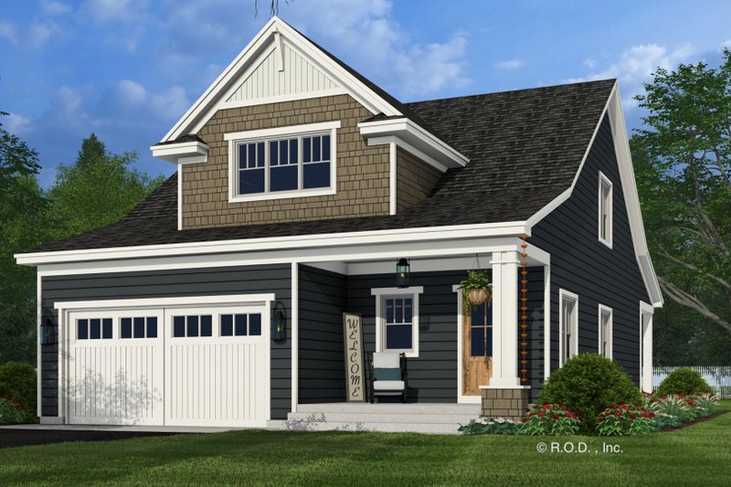 Architectural House Design - Bungalow Exterior - Front Elevation Plan #51-1287