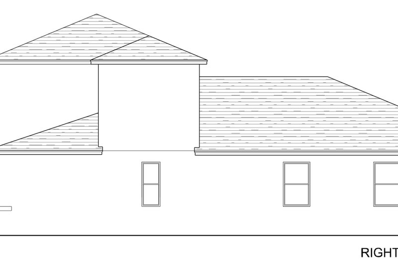 House Blueprint - Exterior - Other Elevation 1 for Traditional House Plan #1058-260 - 3 bed, 2.5 bath