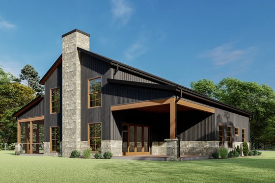 Exterior - Other Elevation 6 for Barndominium House Plan #1092-43 - 4 bed, 2.5 bath