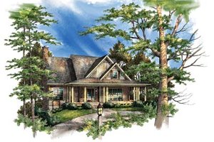 Country Exterior - Front Elevation Plan #71-110