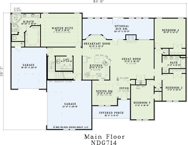 Traditional Floor Plan - Main Floor Plan #17-586