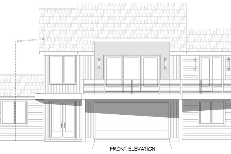 Dream House Plan - Exterior - Front Elevation 5 for Contemporary House Plan #932-1302 - 3 bed, 3.5 bath