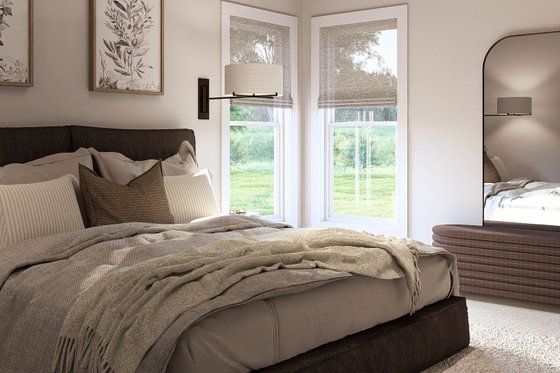 Interior - Master Bedroom 1 for Traditional House Plan #455-82 - 3 bed, 2 bath