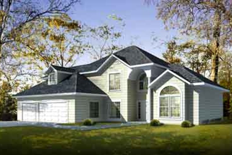 Traditional Style House Plan - 3 Beds 2.5 Baths 2527 Sq/Ft Plan #1-963