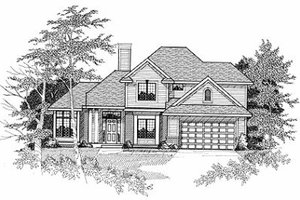 Traditional Exterior - Front Elevation Plan #70-368