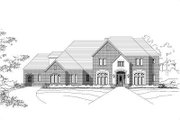 Colonial Style House Plan - 4 Beds 4.5 Baths 6385 Sq/Ft Plan #411-356 